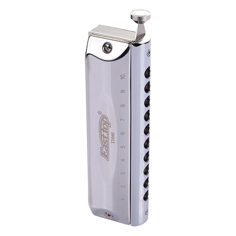 Nuevo easttop oriental 10 hoyos armónica cromática adulto principiante instrumento musical de nivel de entrada (caja de plástico)