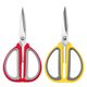 Household scissors sewing stainless steel household large office hand-cut two-color scissors kitchen stainless steel wholesale