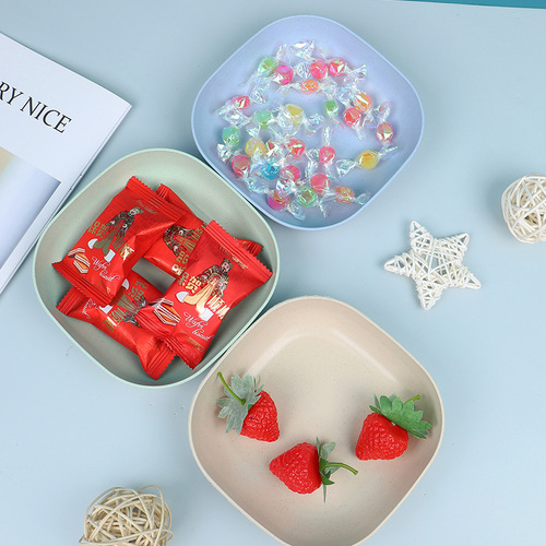 Home deep dish boneless plate food prep plate dining table bone plate waste plate salad bowl snack candy plate