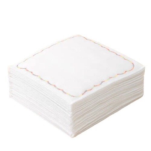 Rainbow non-stick oil-removing thick cotton fabric dish cloth scouring pad water-absorbent kitchen dish cloth dish wiping cloth