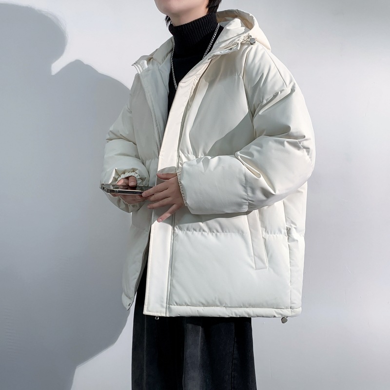 5XL - 8XL ropa de algodón de invierno para hombres suelta con capuzas chaqueta de algodón gruesa chaqueta de pan para hombres chaqueta corta de calor de moda image 8