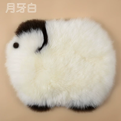 wool warm single seat – Wool pad - 500g-per-piece-crescent-white