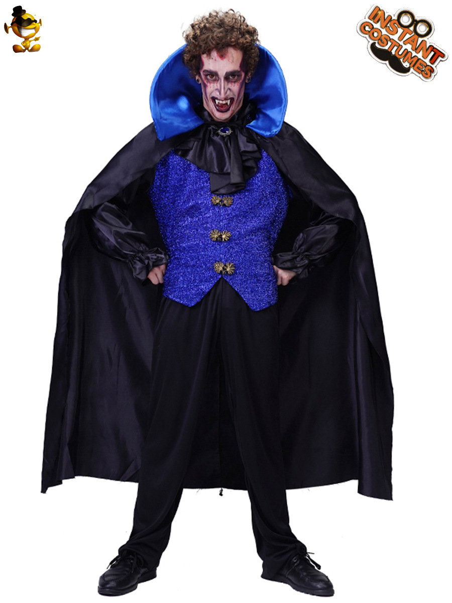 Los hombres adultos de Halloween horror vampiro partido traje grande masculino vampiro rol rendimiento