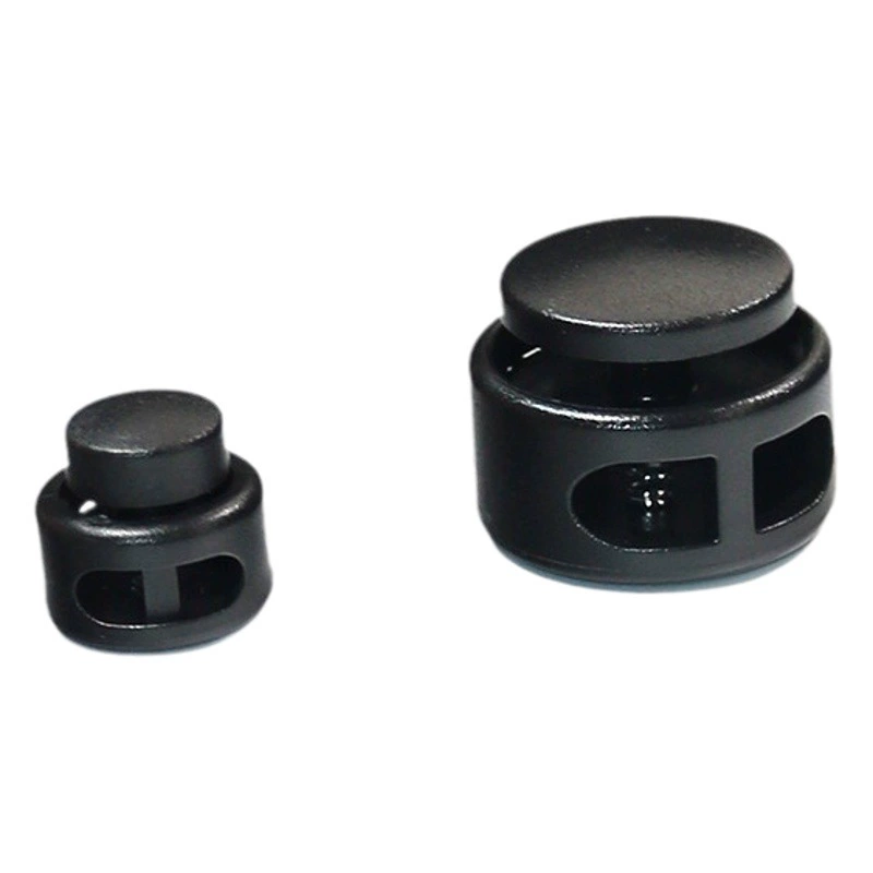 Высококачественная пластиковая пружинная Пряжка черная пряжка с двойным отверстием кошачий глаз пластиковая пряжка для веревки Регулировочная Пряжка помпон свинья Пряжка для носа аксессуары для багажа