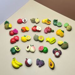 新商品の大サイズのシミュレーション食品の果物の樹脂の冷蔵庫は磁気鉄を持って強く食べ物を吸って新疆の3d装飾の置物を遊びます。