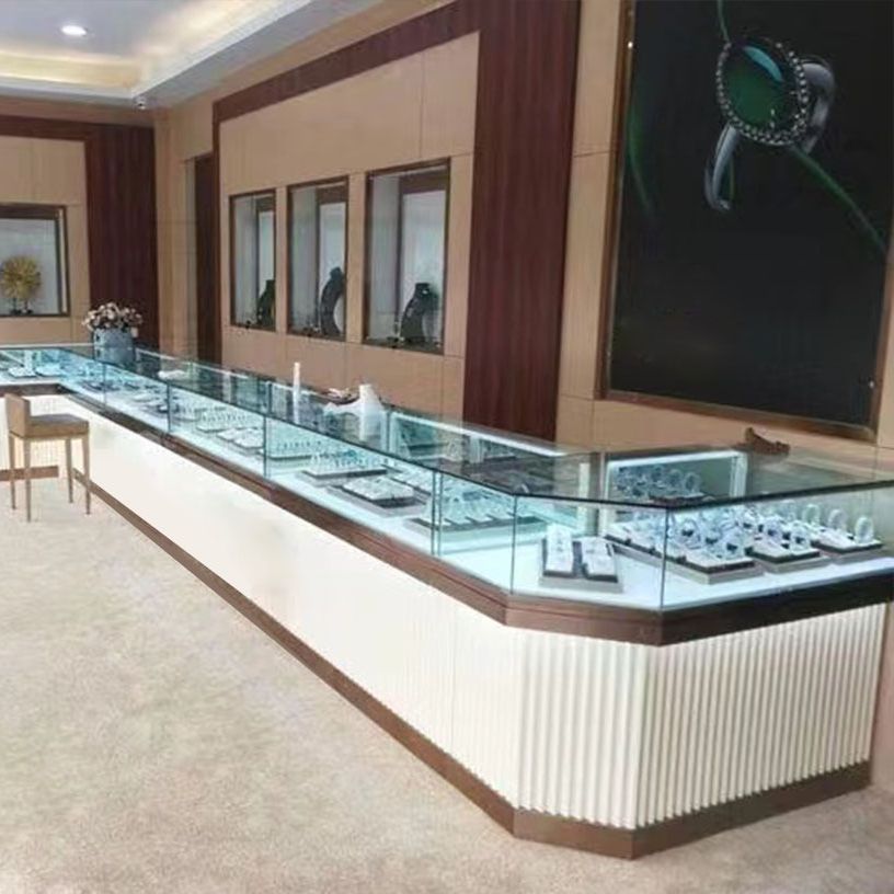 潍坊家具厂手机展示柜 数码中岛台手机配件柜产品体验台柜台