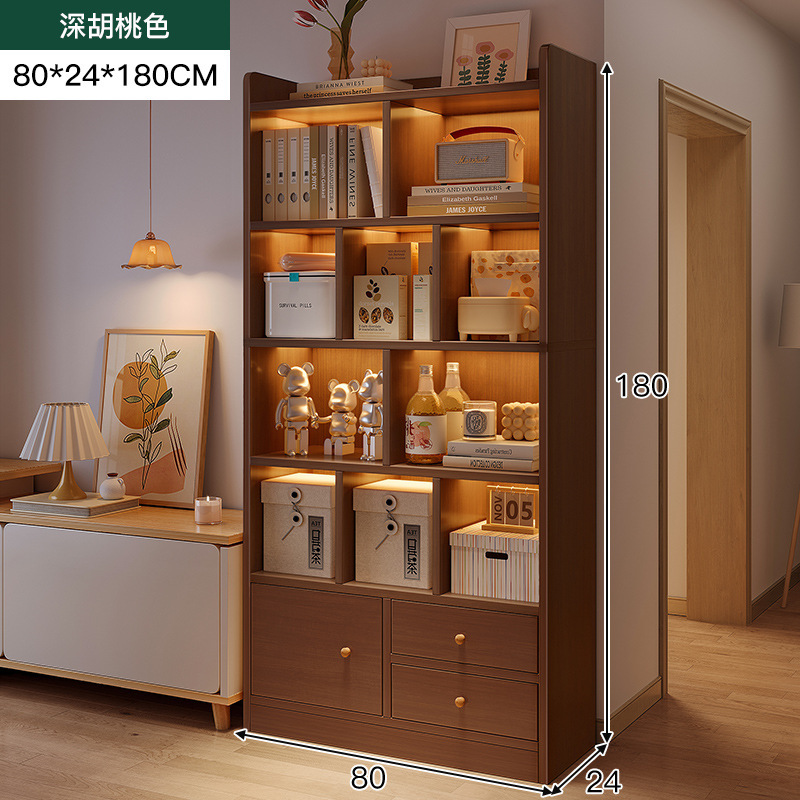 Armario de almacenamiento de varias capas junto al mueble de TV, armario de exhibición de sala de estar, estantería estrecha para el hogar, armario de almacenamiento para el dormitorio, armario de piso a techo