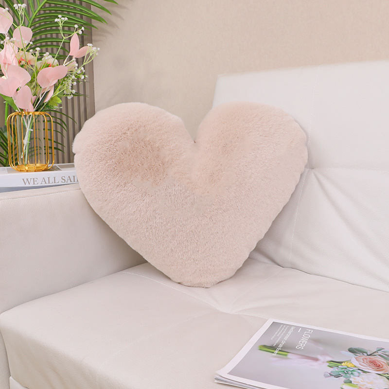 almohada de conejo en forma de corazón comercio exterior transfronterizo inswind hogar sofá cojín de cintura almohada de coche pareja almohada de matrimonio