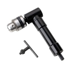 Angle Drill, Right-Angle Drill Adapter, 90-Degree Black Drill Corner Guide, Corner Clamp Head for Tight Space Drilling