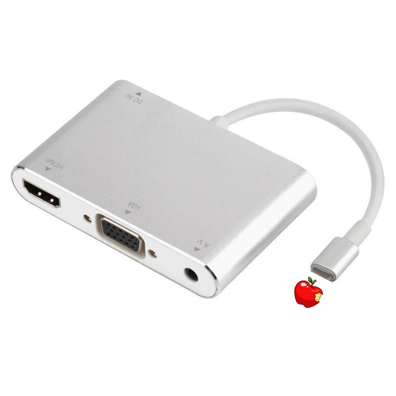 Подходит для iPhone 8 ~ 14, HDTV+VGA адаптер, конвертер экрана телефона, P32 X6L