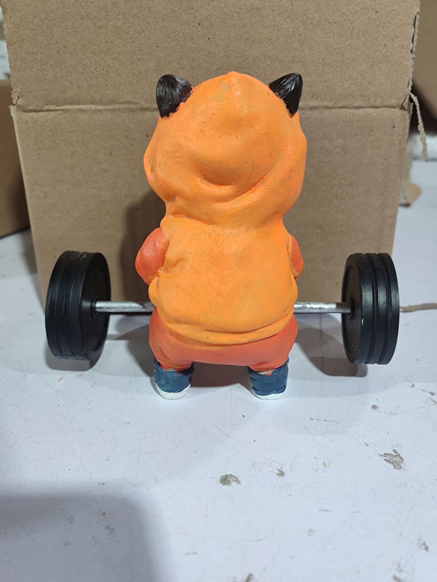 Home decoration Cute Fitness Cat Sculpture_voghion.com