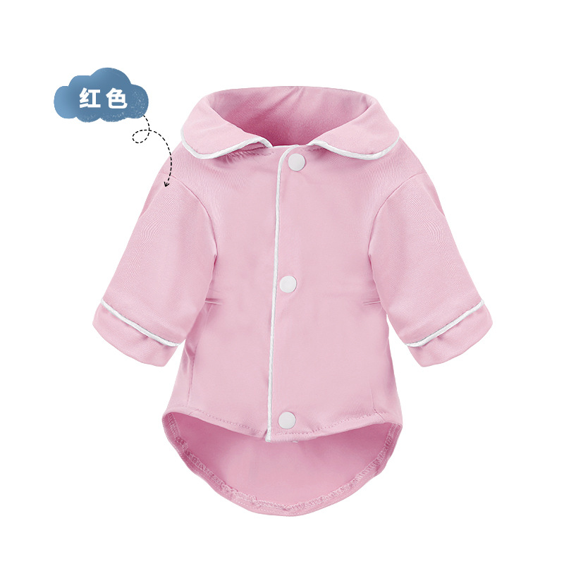 Ropa para mascotas Perro Gato Teddy Pomerania Bear Ropa de primavera y otoño Perro pequeño Pijamas franceses Productos para mascotas