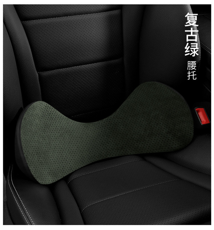 自動車のクッションの腰のクッションは尾椎の黒の科学技術の車の車の車の小さい腰を支えて枕の背もたれの車の腰を支えて薄い金の記憶の綿に寄りかかっています。|undefined