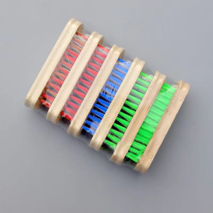 Wholesale Colorful Wooden Brush 6 Packs Shoe Brush Clothes Brush Hard Brush Household Brush Shoe Brush