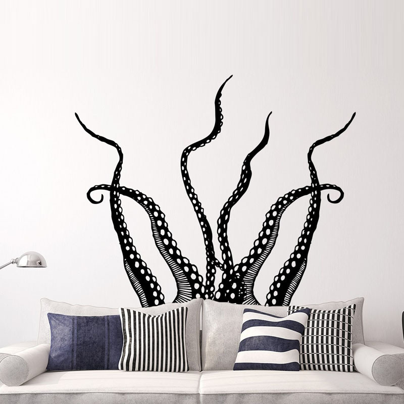 Octopus feet章鱼脚触手精雕贴wall decor跨境亚马逊ebayDW13679