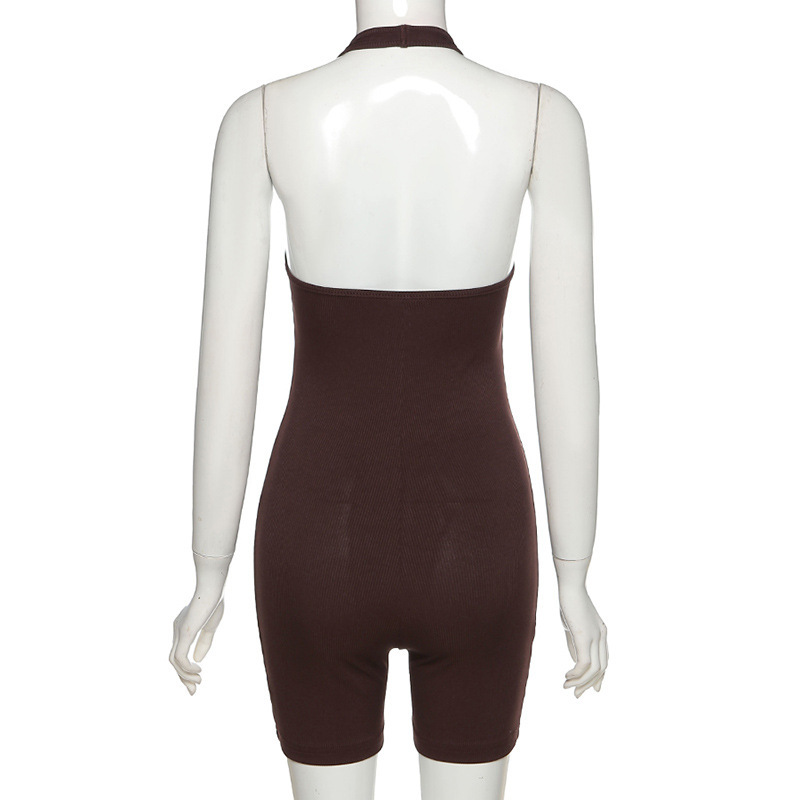 Skinny Fit Type Wholesale Women's Sports Stripe Sleeveless Bodysuits