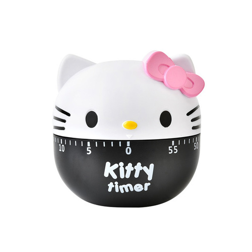 Cute student timer study work efficiency reminder kitchen home cooking cartoon girl heart timer