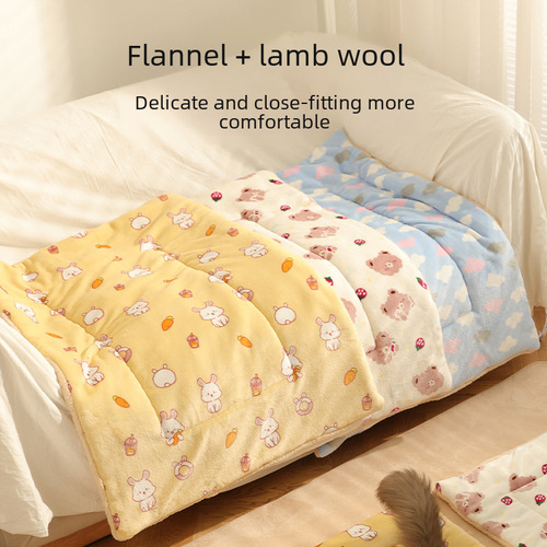 Pet blanket cat blanket dog quilt autumn and winter kennel blanket kennel sleeping mat cat mat cat mat winter