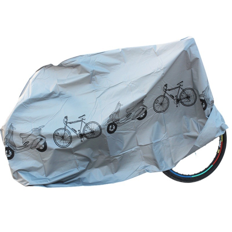 Cubierta de la lluvia de la bicicleta eléctrica de la batería bicicleta de montaña al aire libre cubierta de polvo ropa de la motocicleta cubierta de protección solar cuatro estaciones Universal
