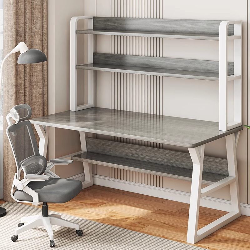Desk Bookshelf Integrated Student Learning Writing Table Bedroom Home Desktop Computer Table Adult Simple Junior High School Student