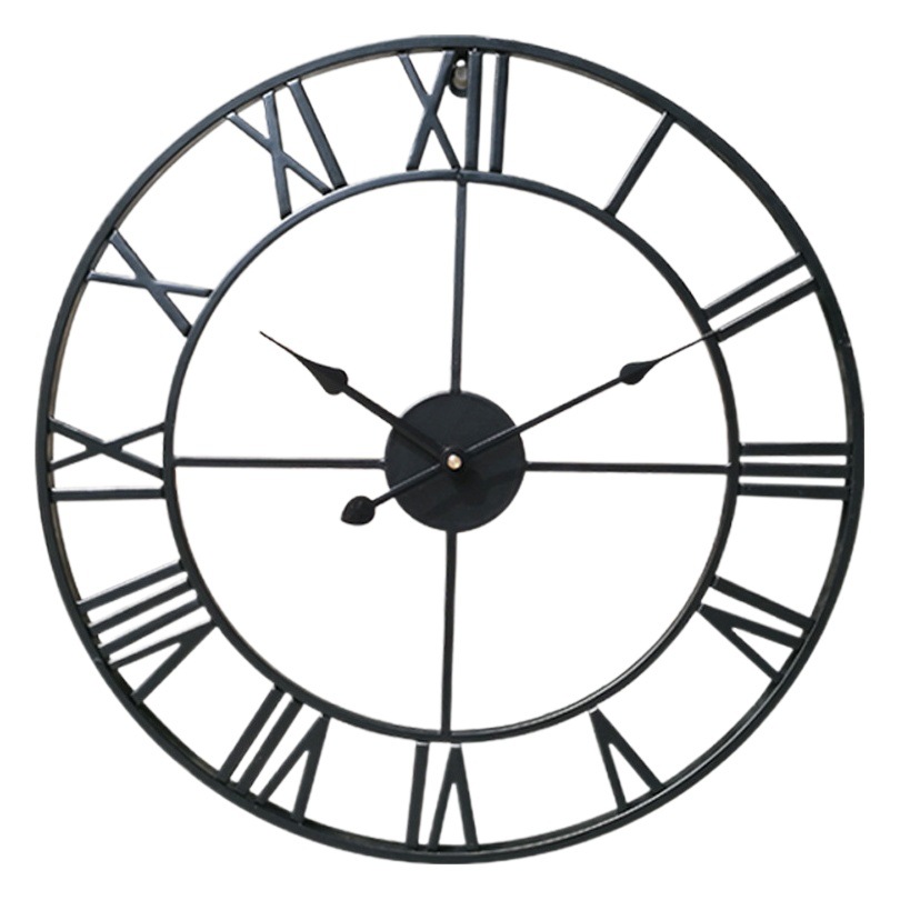 Reloj de pared romano nórdico digital moderno simple moda creativa personalizada Reloj de pared salón hogar mudo reloj de hierro