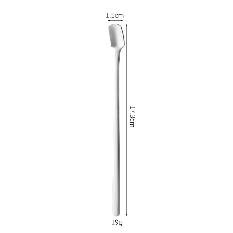 304-17cm 사각 헤드 스푼 (내츄럴 컬러)