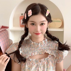 Cute Little Bear and Rabbit Hair Clip for Girls, Summer Children, Duck Bill Hairpin, 2023 New Earring Hair Clip, Head Accessory