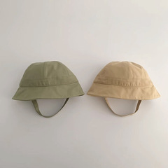 秋南 韓國寶寶帽子春秋薄款男童女童嬰兒遮陽盆帽兒童漁夫帽批發