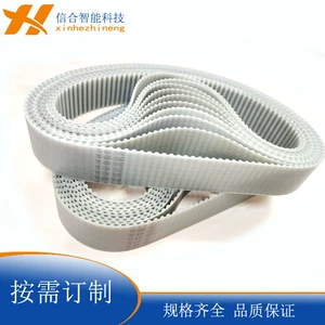 Gray PU polyurethane seamless timing belt 3M5M8M14M steel wire core timing belt