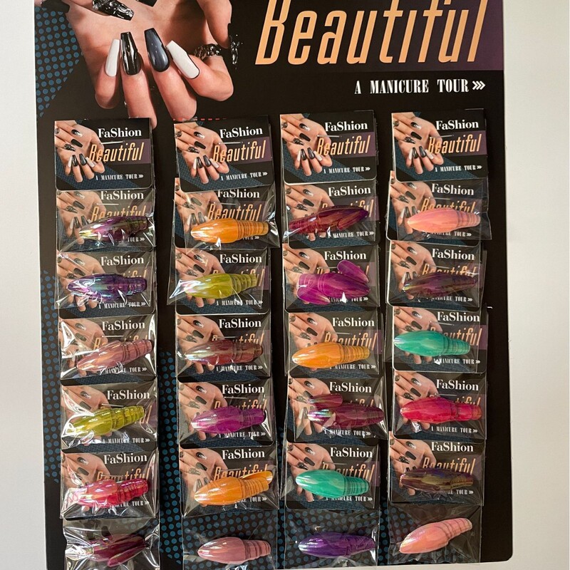 12 Packs 24 Packs Aurora Glossy Matte Glitter Cat Eye Almond Nails Press-On Nails Fake Nails Nail Tips European and American Cross-Border