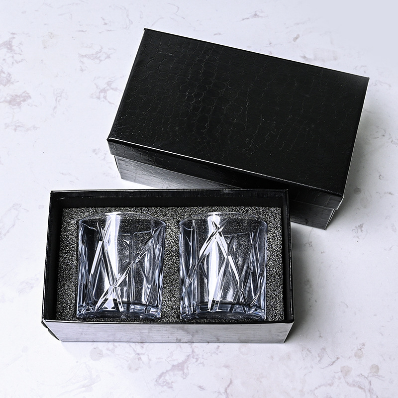 Juego de whisky transfronterizo, vasos de vino, vasos de vino de vidrio de alta gama para el hogar, vasos de cerveza, cajas de regalo de alta gama
