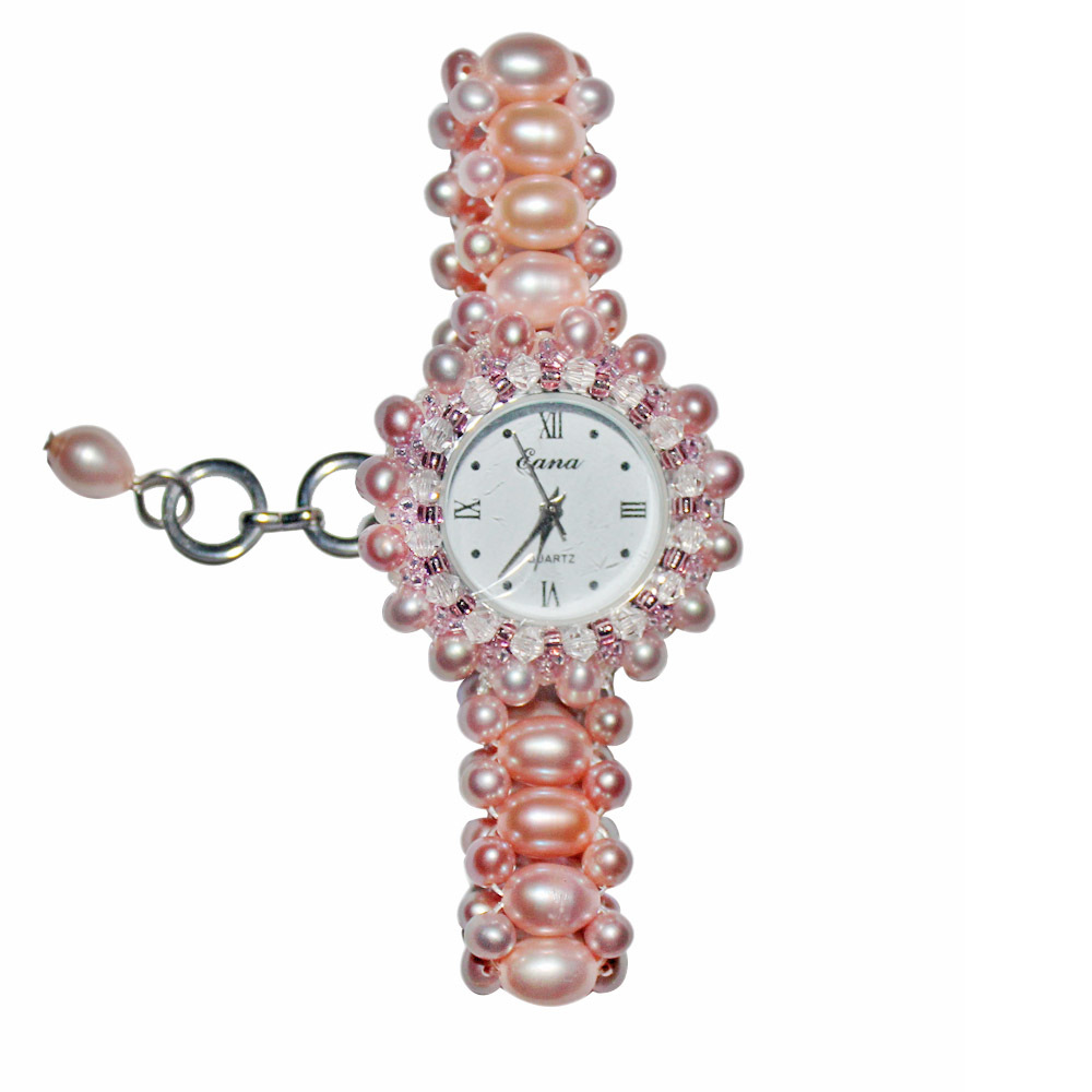 Chanel-inspired purple pearl