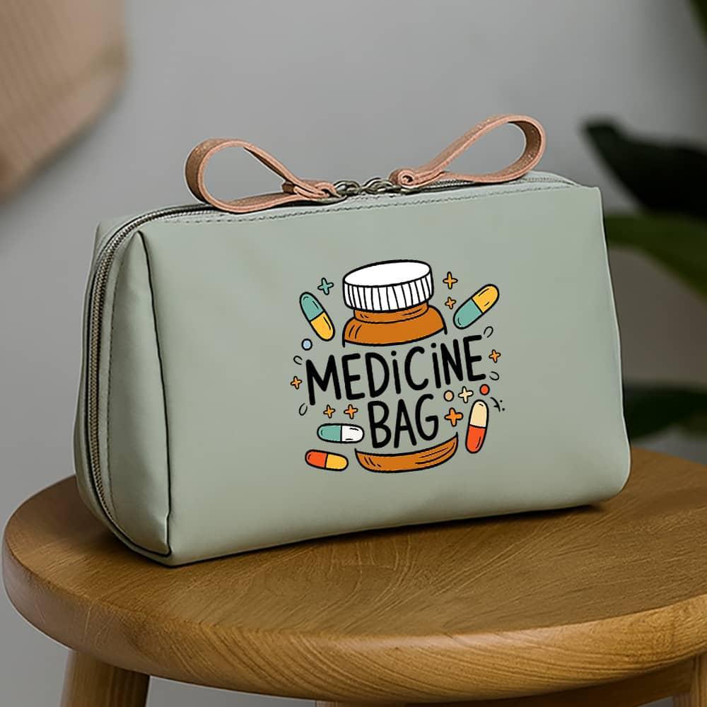 Minimalist ins-style PU makeup bag, medical storage bag, multifunctional travel toiletry bag, portable large-capacity bag for women