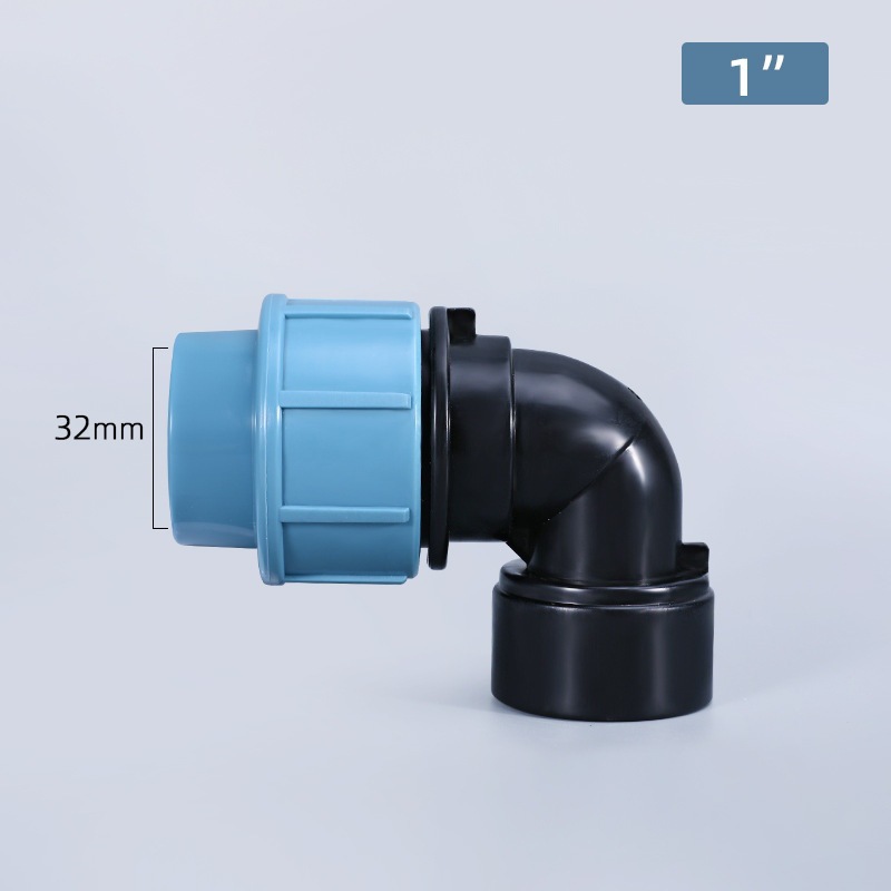 Conector de tubería de agua de plástico PE accesorios de tubería de conexión rápida PE reparación de emergencia cable interno codo PE Conexión de tarjeta rápida cable externo tee al por mayor