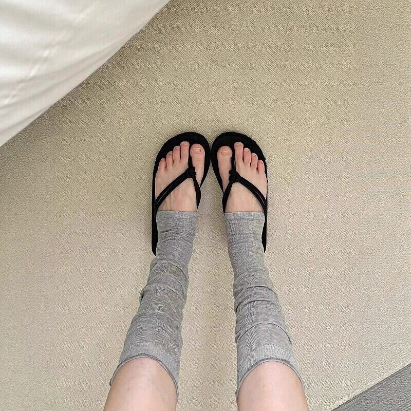 Spring and Summer Ultra-Thin White Miu-Style Footless Socks for Women, Transparent and Cool Flip-Flop Socks, Korean-Style Gray Calf-Length Socks Spring and Summer Ultra-Thin White Miu-Style Footless Socks for Women, Transparent and Cool Flip-Flop Socks, Korean-Style Gray Calf-Length Socks