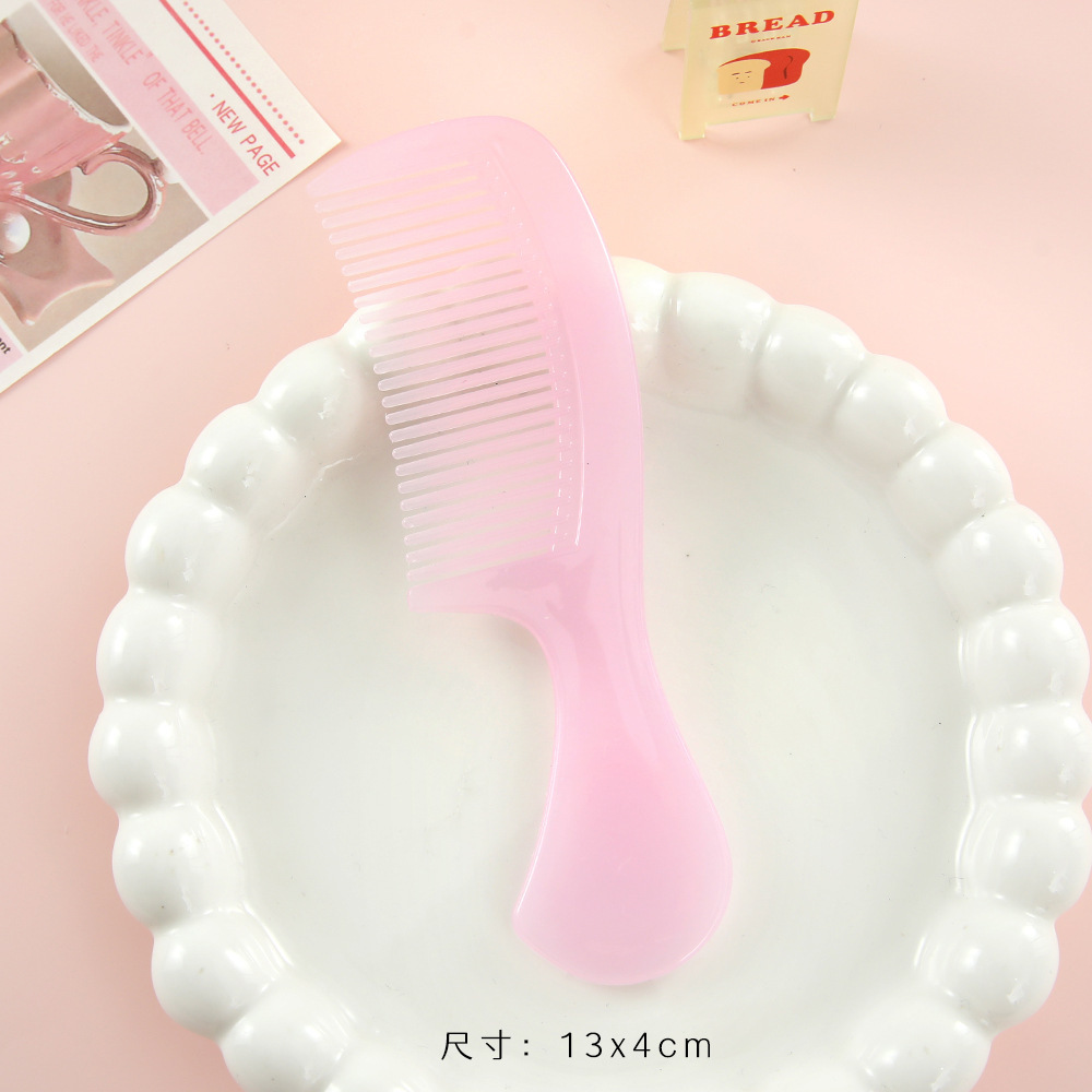 Nuevo mini peine simple portátil lindos peine de peluquería de plástico casero peinado de cabello largo para mujeres peinado recto