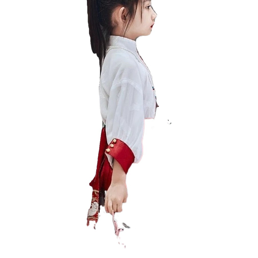 Mamianqun for Girls and Children 2026 New Style Ancient Style Little Girl Chinese Style Traditional Red Mamianqun Set Wholesale