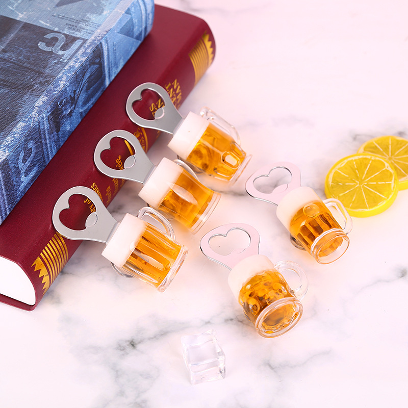 亚明 啤酒酒杯开瓶器 复古白酒洋酒形状开瓶器仿真啤酒瓶冰箱贴