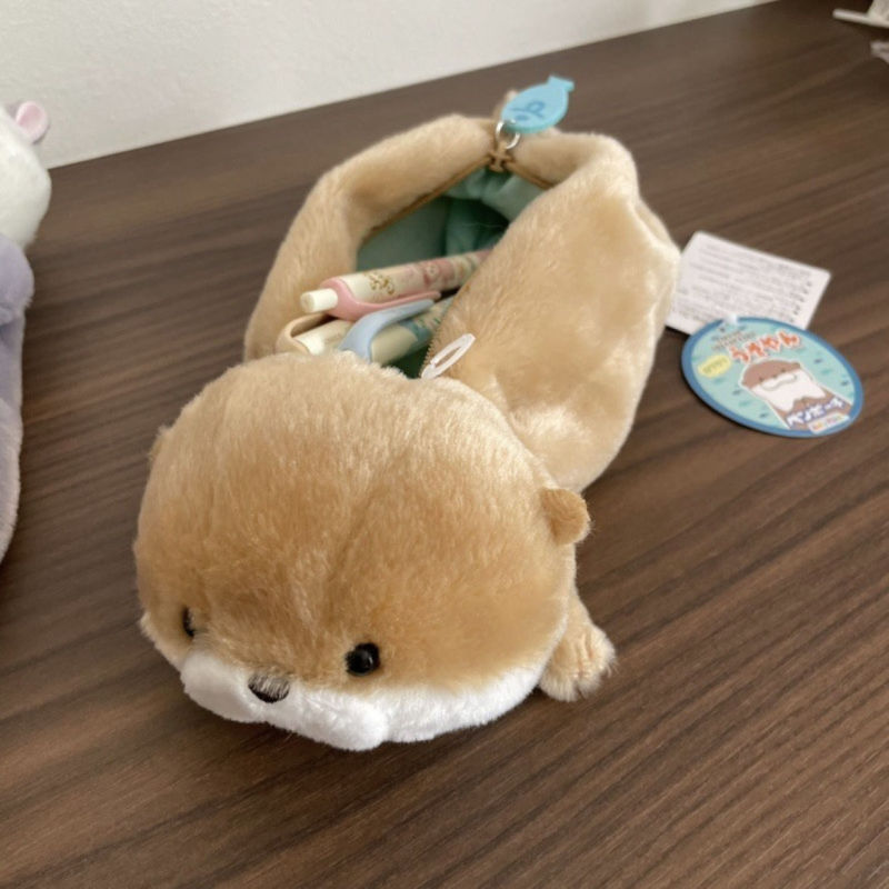 インス風かわいいぬいぐるみピーターラビット人形鉛筆バッグカレッジスタイルソフトかわいい癒しの動物文具収納袋|undefined