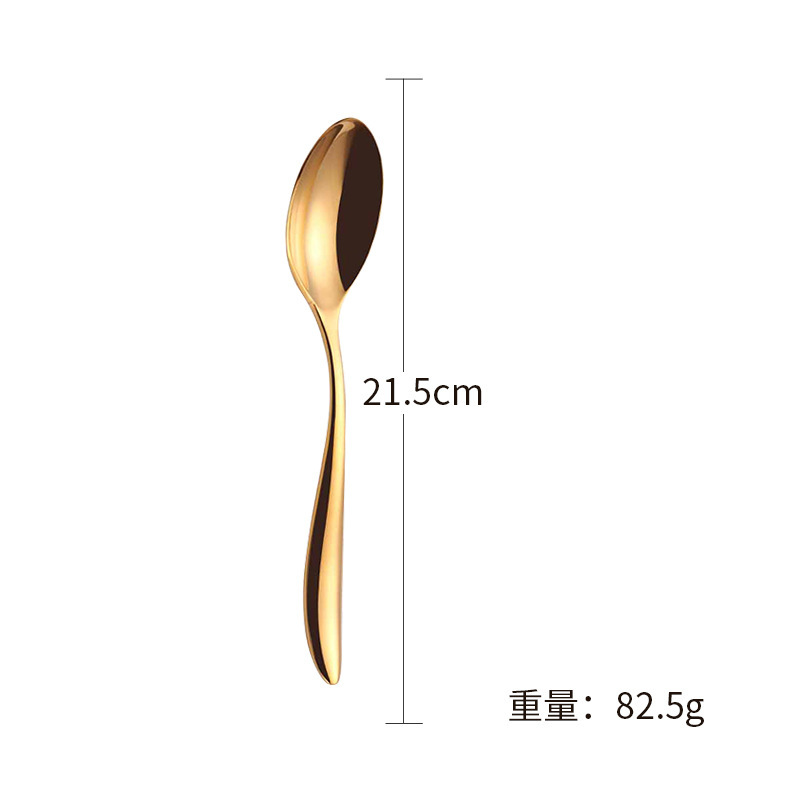 304ステンレス食器洋食ステーキナイフフォーク家庭用金色創意5点セットレストランホテル現物卸売り|undefined