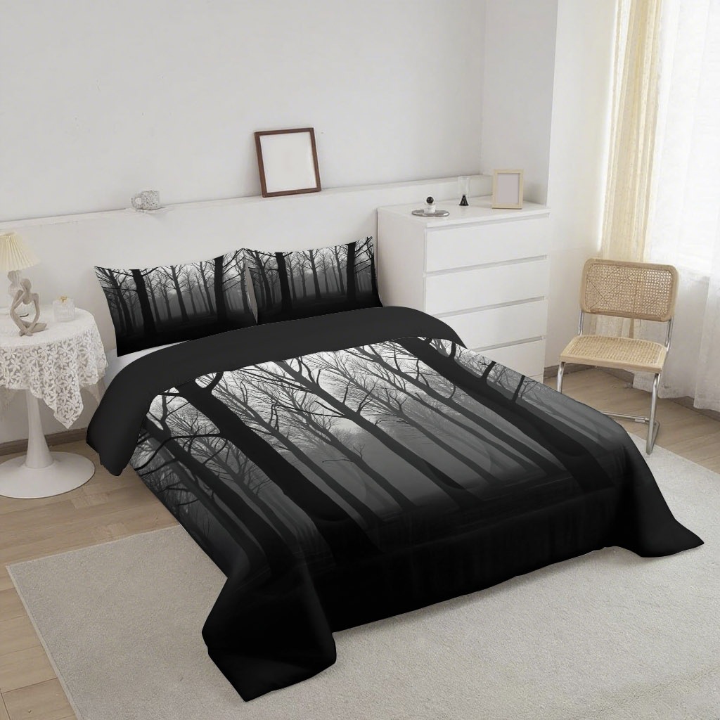 TEMU / JIT Silent Forest Transfrontier 3D Digital Printing 180gms Colchón Colchón Set para diseñar