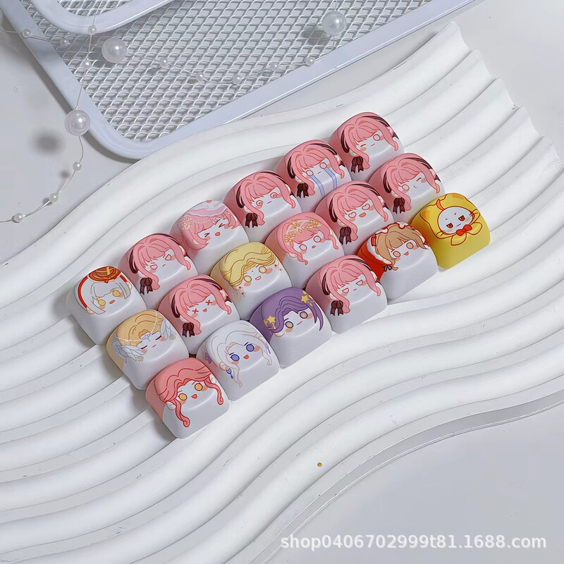 Customized Keycap Pendant Toy Stress-Relief Ornament Keychain