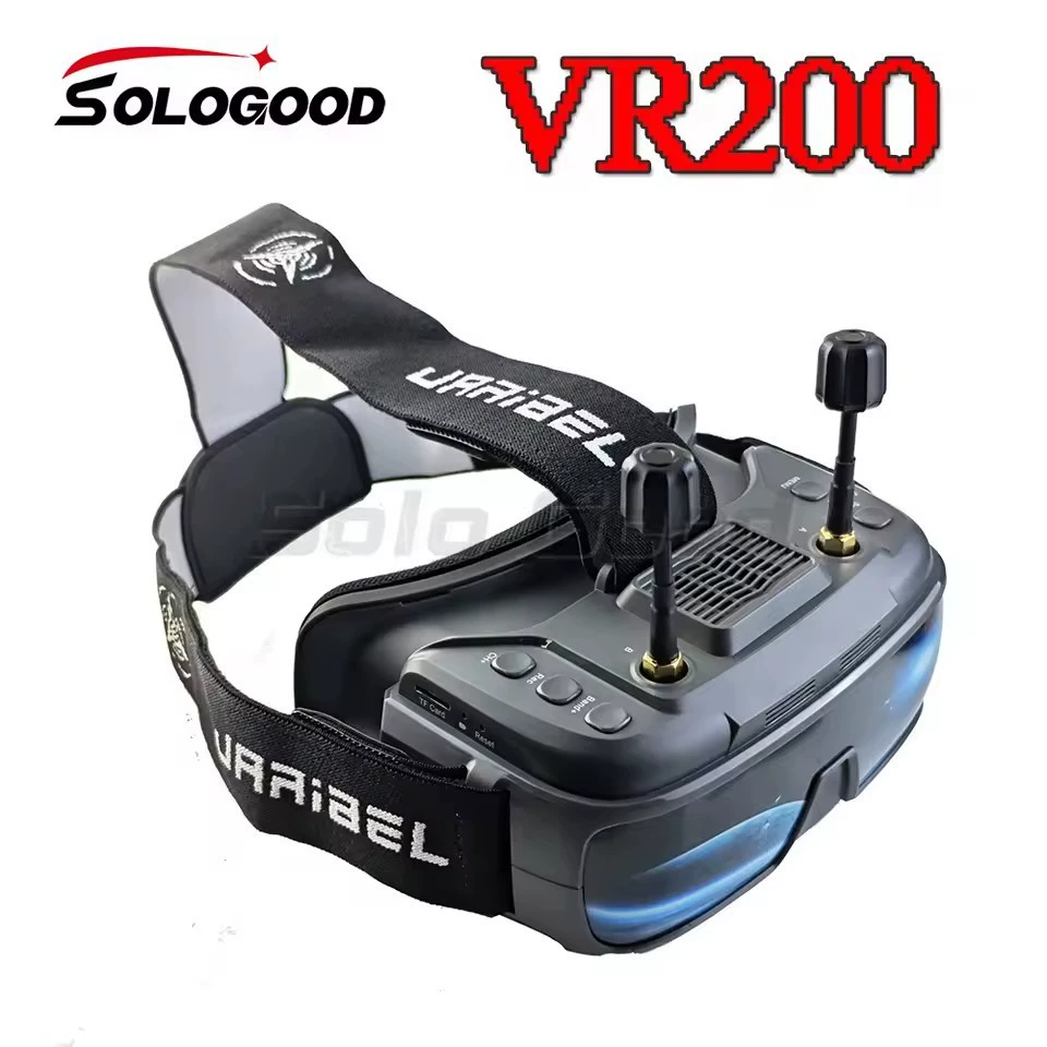 Видеоочки VR200 DVR FPV 5.8G, имитация перекрёстного движения, приём, близорукость 0-700 градусов, регулируемая, 40 каналов