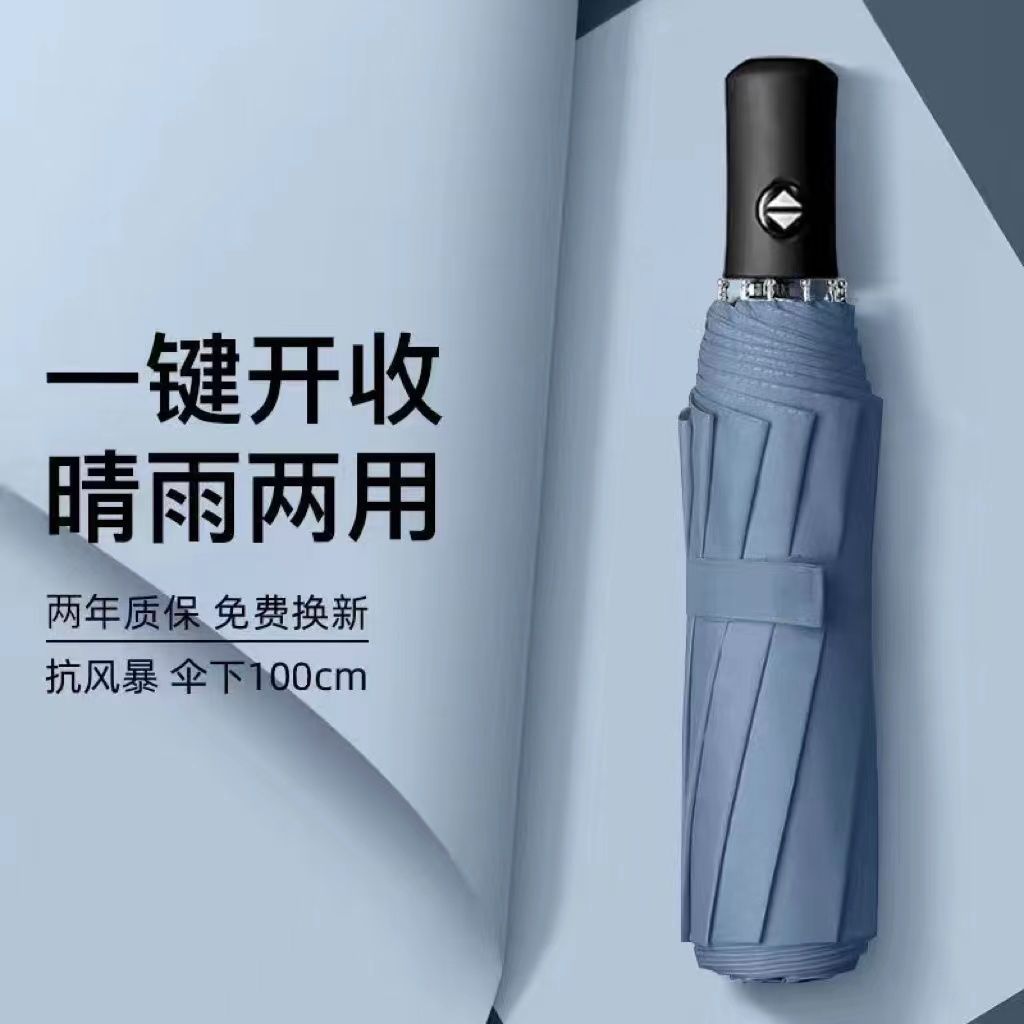 [Automatic model] 8 bone vinyl and dark umbrella haze blue