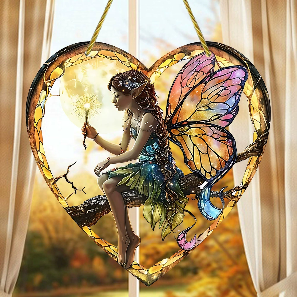 Трансграничная романтическая волшебная палочка фея солнечный свет ловушка цветной стеклянный акриловый сад наружный декоративный кулон