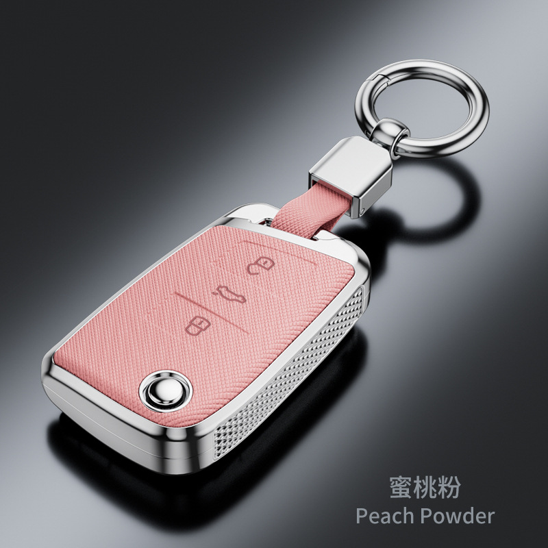 SuitabLe for VoLkswagen Sagitar Tiguan L Lavida Santana Bora Tanyue Passat Cross Pattern FashionabLe Key Cover