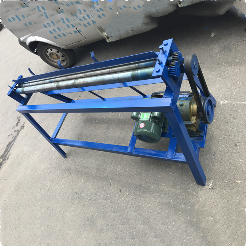 1.3米0.6米手动卷筒机小型卷板卷圆机平板机手摇小型滚烟筒滚圆机