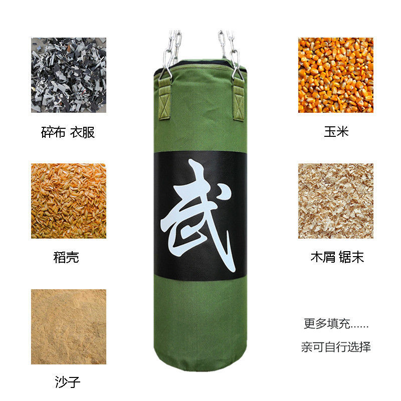 Boxing Sandbag Hanging Hollow Thickened Canvas Professional Fitness Adult Children Home Indoor Training Equipment