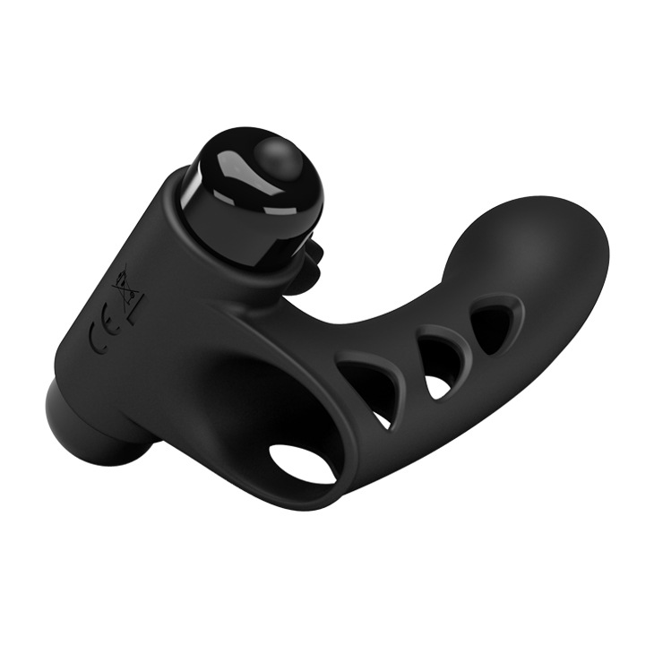 Vibrating Finger Sleeve Silicone 10 Frequency Vibration_voghion.com
