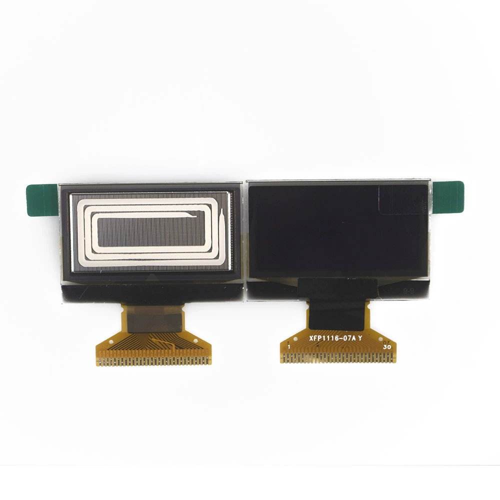 "1.3 -дюймовый LCD OLED дисплей 12864 ультратонкий дисплей SPI/MCU чёрный фон синий текст белые символы"